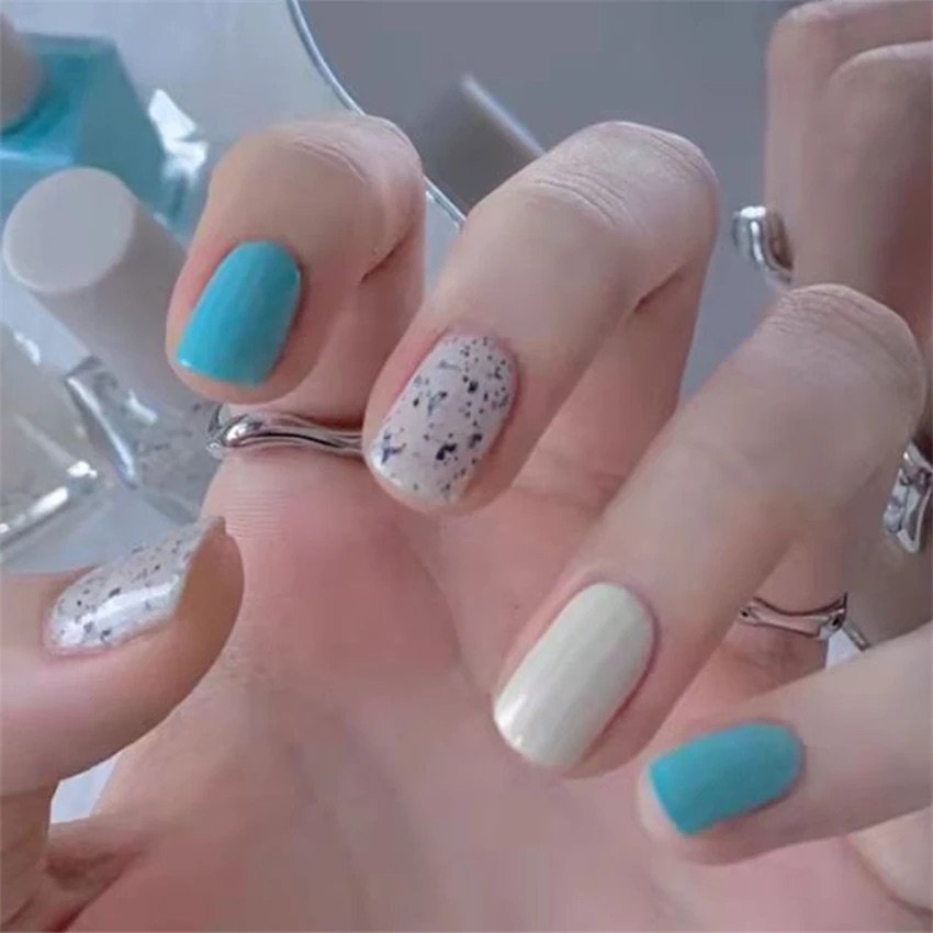 Blue & White